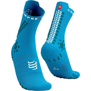 Compressport Pro Racing Socks V4.0 Trail Mixte Bleu ciel