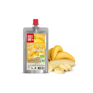Mulebar Pulpes de fruits bio & Vegan - Banane - 65 g 
