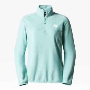 The North Face 100 Glacier 1/4 Zip Frau Türkis