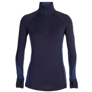 Icebreaker 260 Zone Long Sleeve Half Zip Femme Bleu foncé