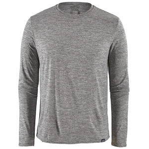 Patagonia Long Sleeve Cap Cool Daily Shirt Mann Grau