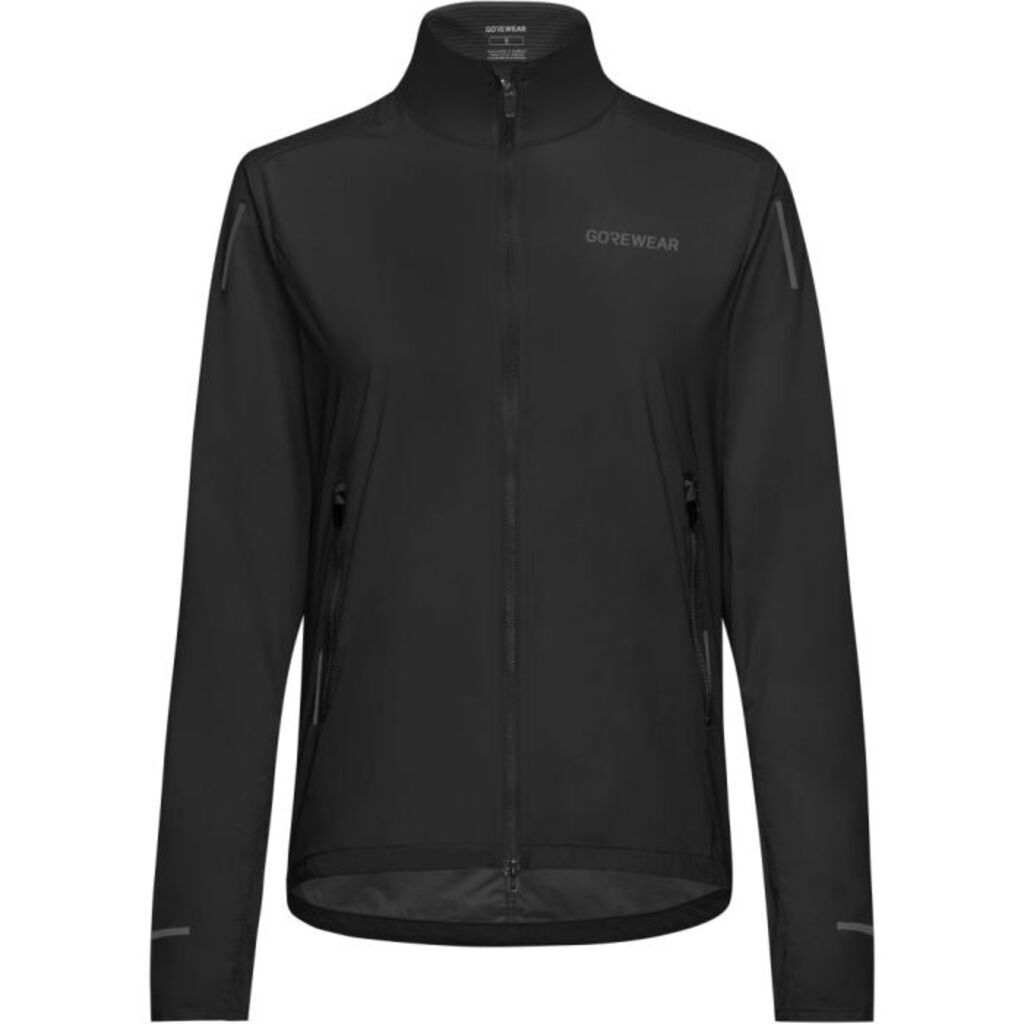 Gore Wear Noir Concurve Windbreaker Anorak Donne Nero