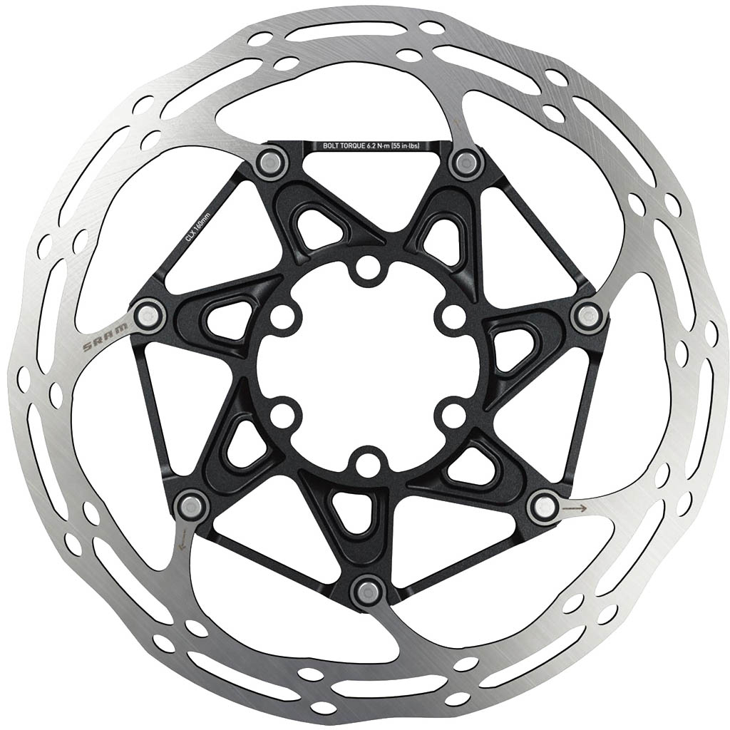 Sram Black Disque Centerline 160Mm Rounded Is (Vis Ti Incluses)