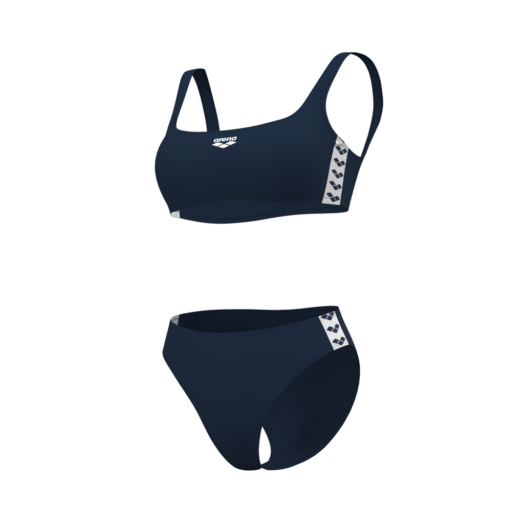 Arena Bleu Womens Icons Bralette Solid Two Pieces Vrouwen Blauw