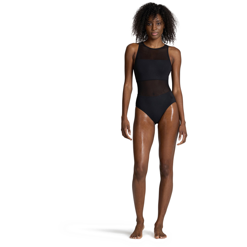 Maillot de bain Arena Team Dos Lace Uni Noir Femme