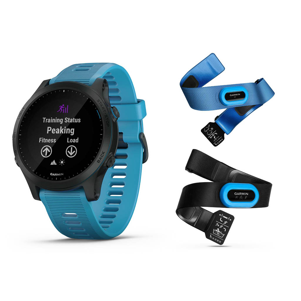 Garmin Forerunner 945 Triathlon Pack Black (Blue Strap) Blue Pope