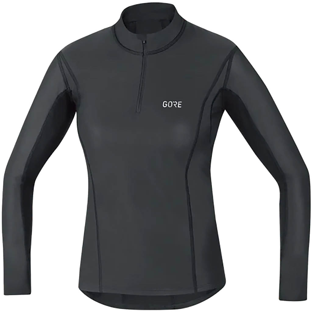 Gore Wear Women's Noir Windstopper Baselayer Thermo Turtleneck Black
