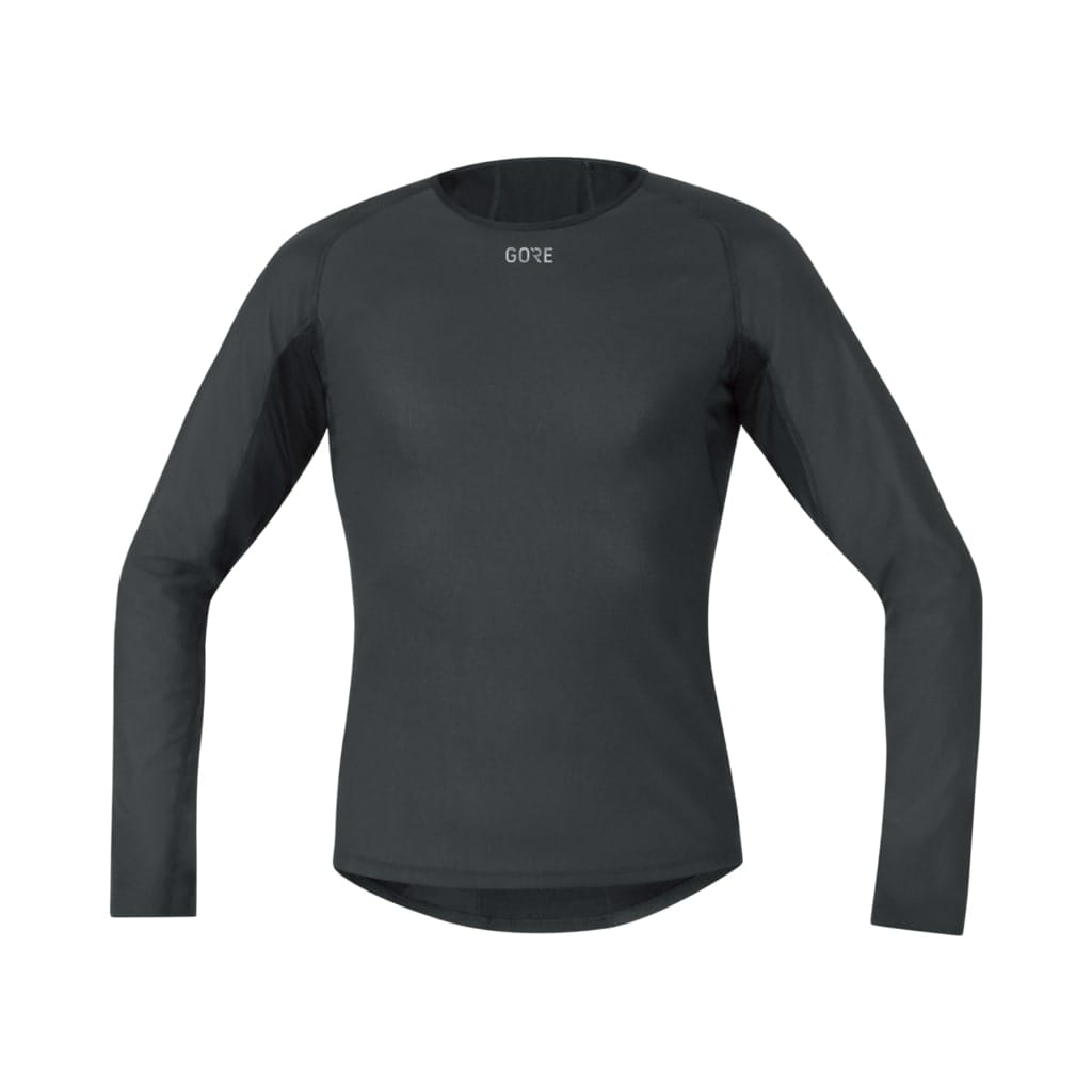 Gore Wear Noir Gore Windstopper Base Layer Long Sleeve Shirt Man Black