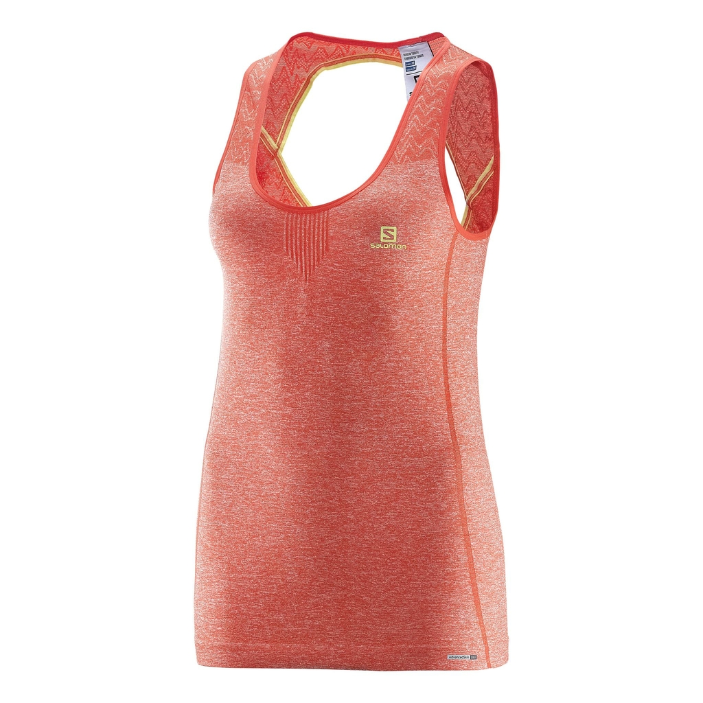Salomon Women's Rouge Dã©Bardeur Elevate Seamless Red