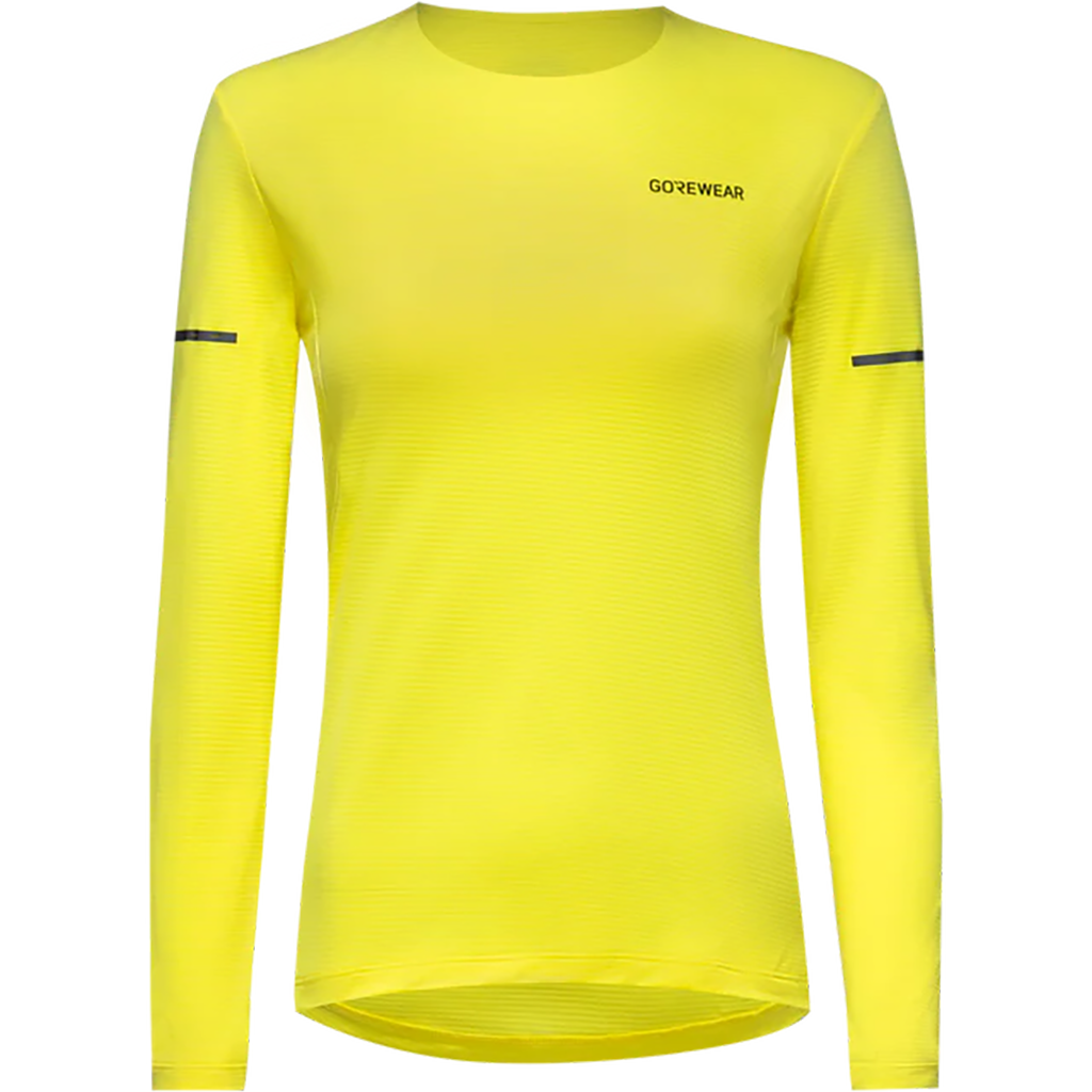 Gore Wear Women's Jaune Fluo Contest 2.0 Long Sleeve Tee Neon Yellow