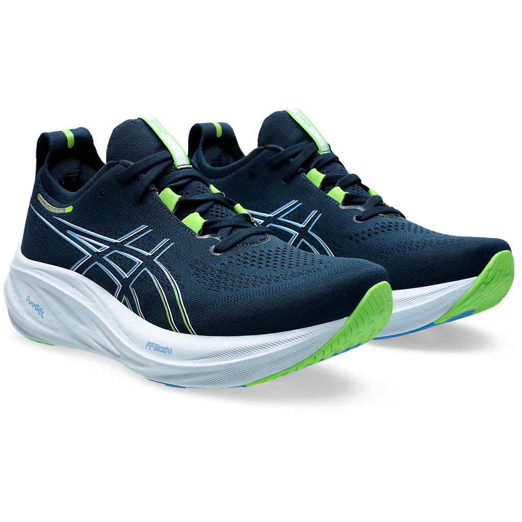 Asics Gel Nimbus 26 French Blue.Electric Lime Lepape