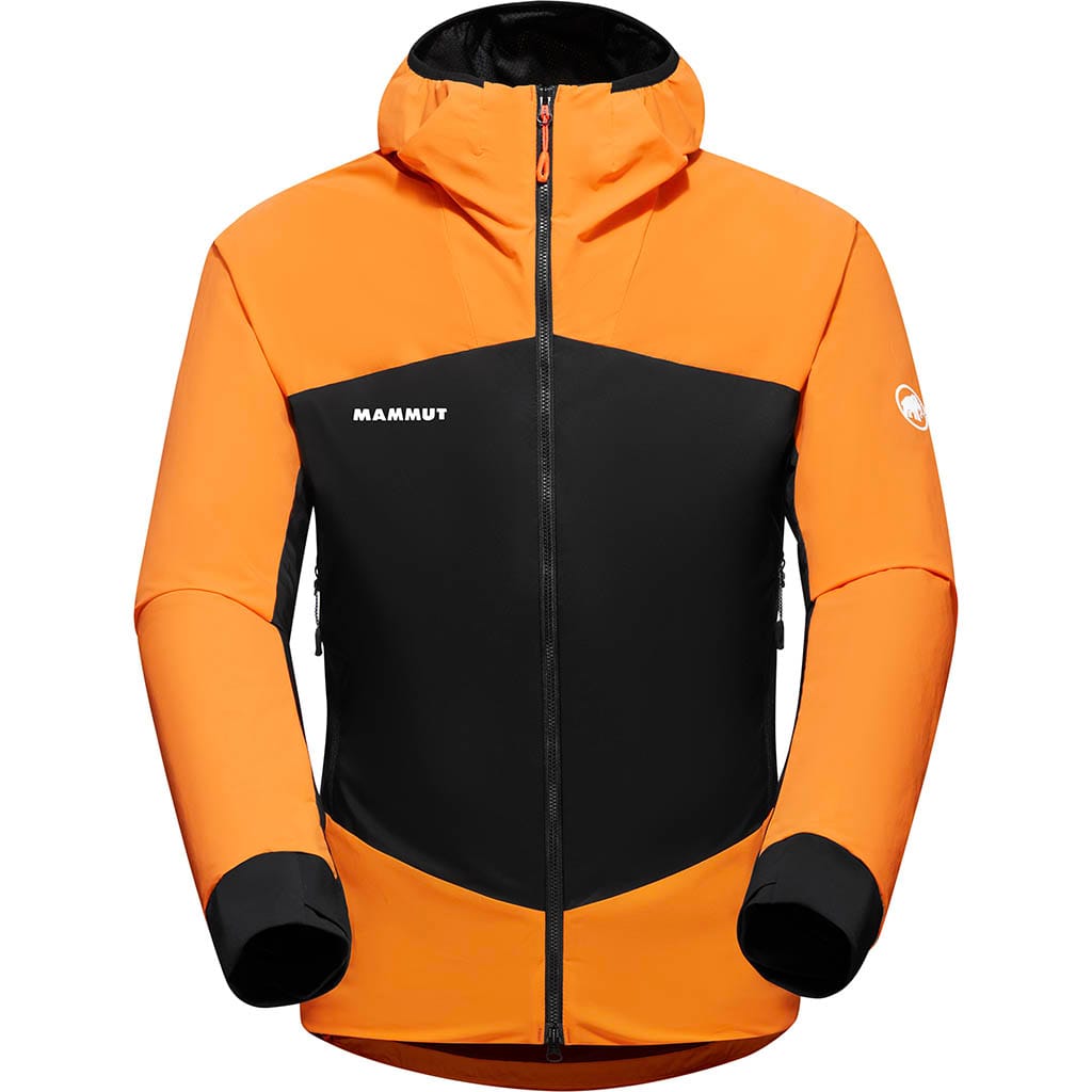 Mammut Orange Taiss In Hybrid Hooded Jacket Man