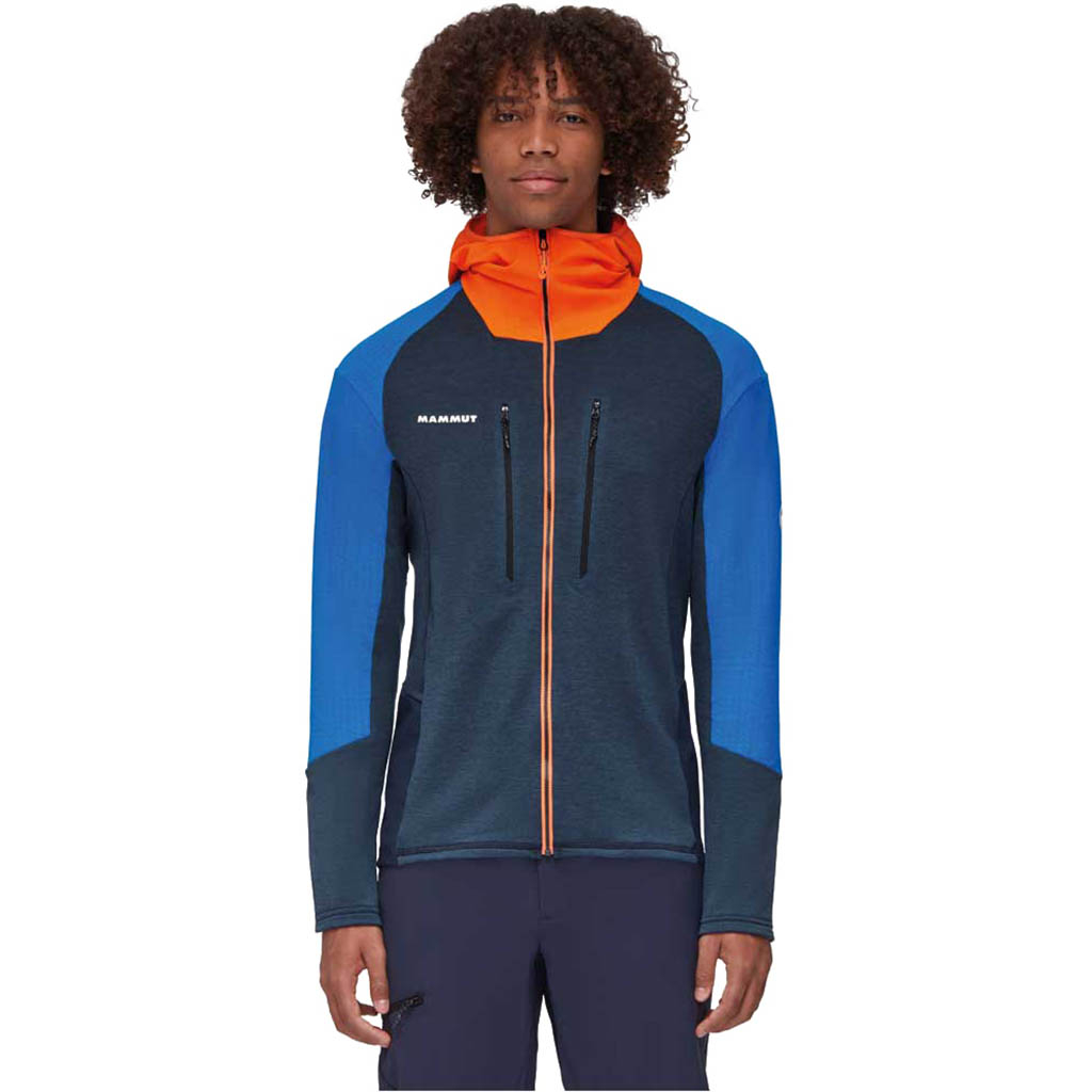 Mammut Eiswand Advanced Manches Longues Hooded Jacket Night-Azurit
