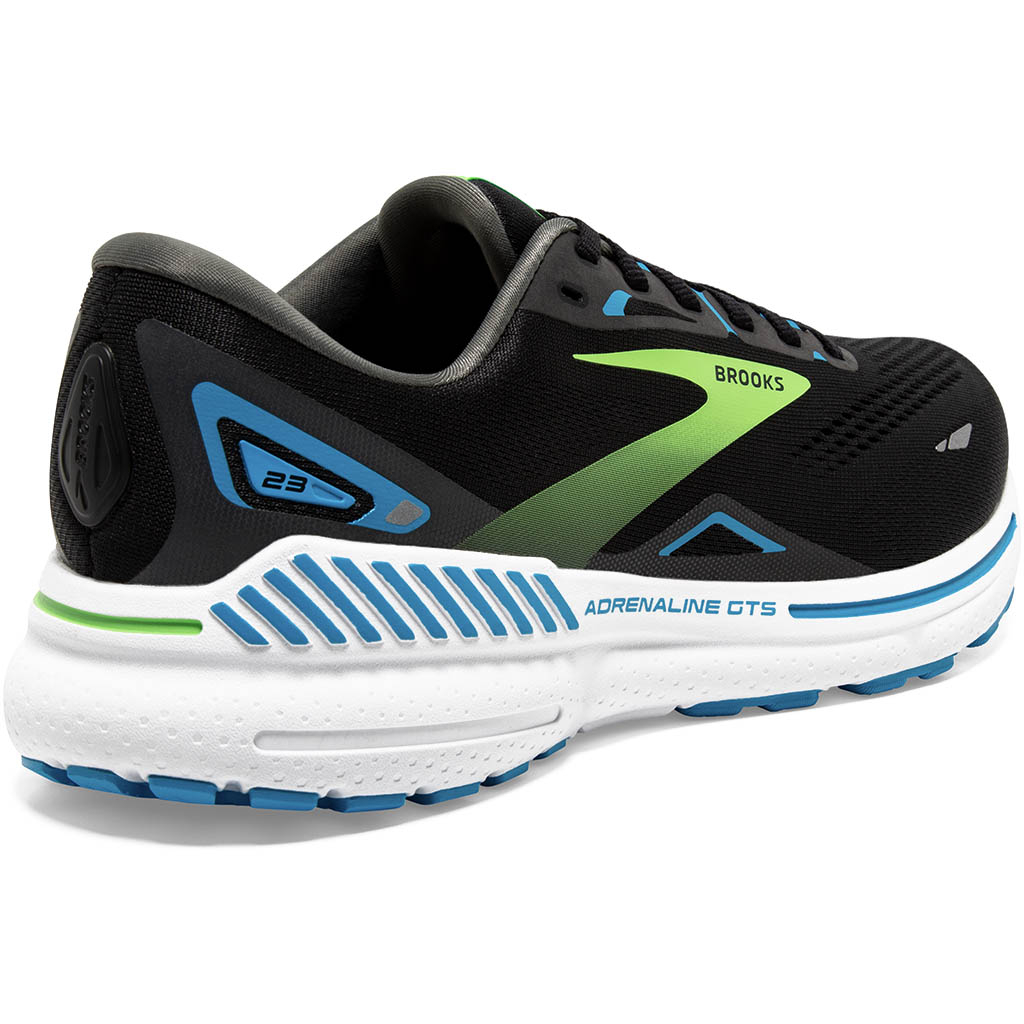 Brooks running Adrenaline GTS 23 Black.Hawaiian Ocean.Green Lepape