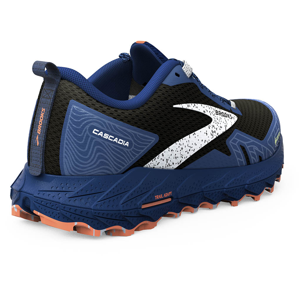 Brooks running Cascadia 17 Gore Tex Black.Blue.Firecracker Lepape