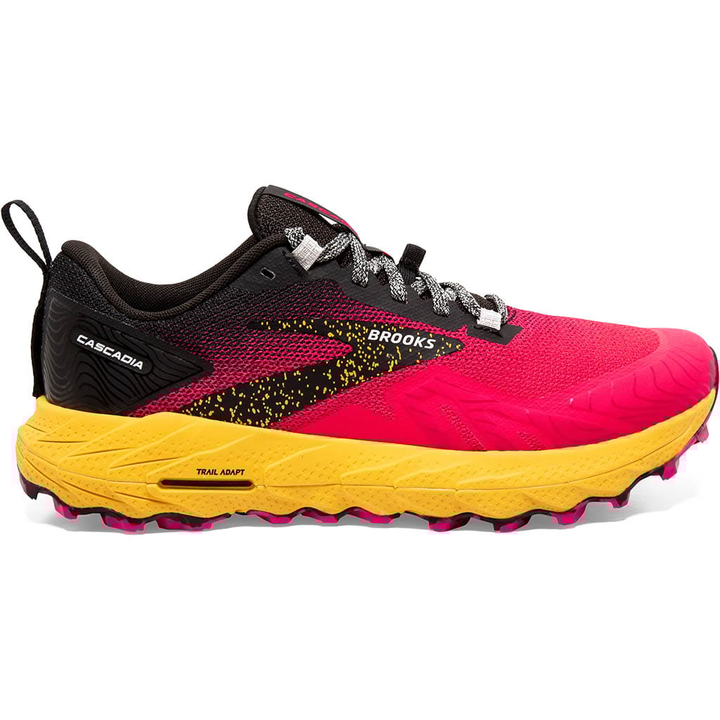 Brooks running Cascadia 17 Diva Pink.Black.Lemon Chrome Lepape