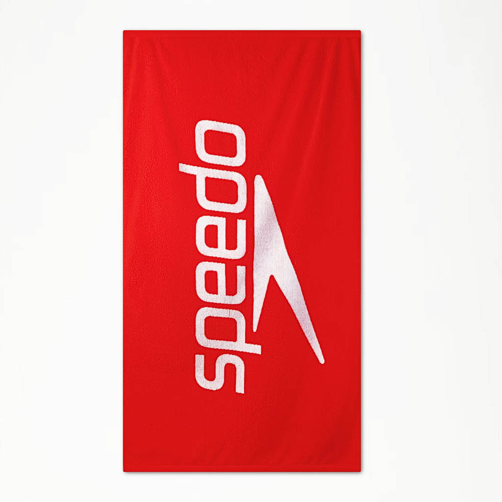 Speedo Rouge Logo Towel Red