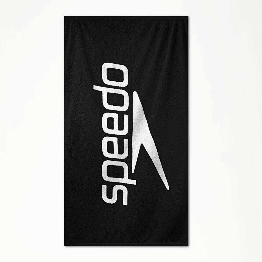 Speedo Noir Logo Towel Black