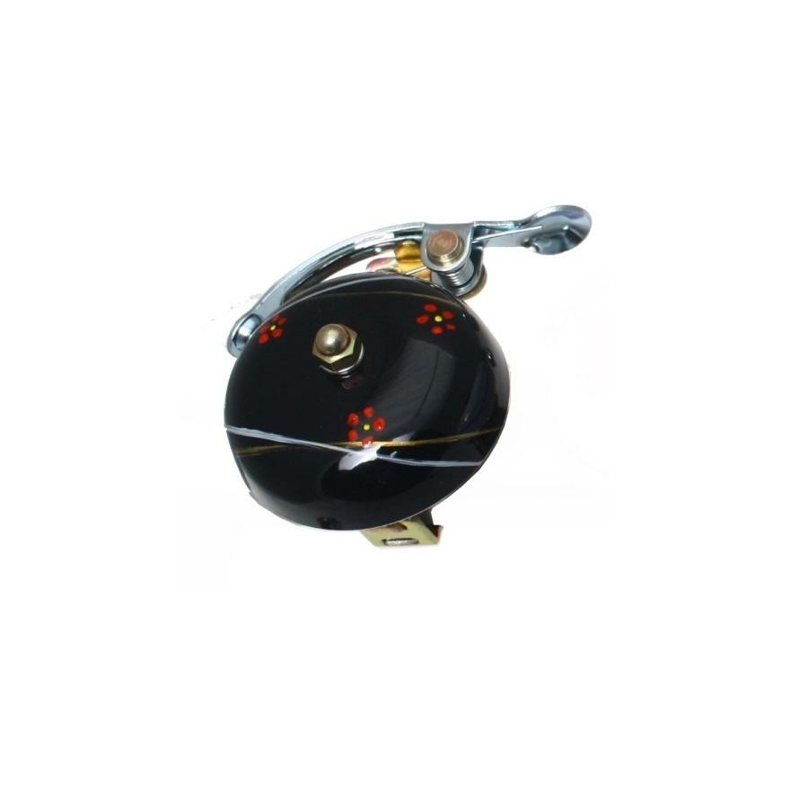 Crane Bell Noir Sonnette Hand Painted Bell G-3 Black
