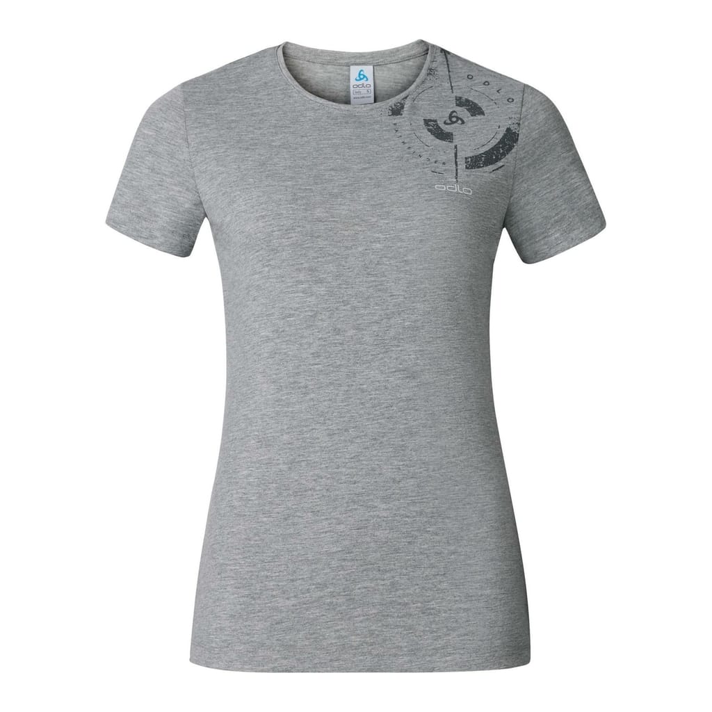 Odlo Women's Gris T-Shirt Manches Courtes Signo Gray