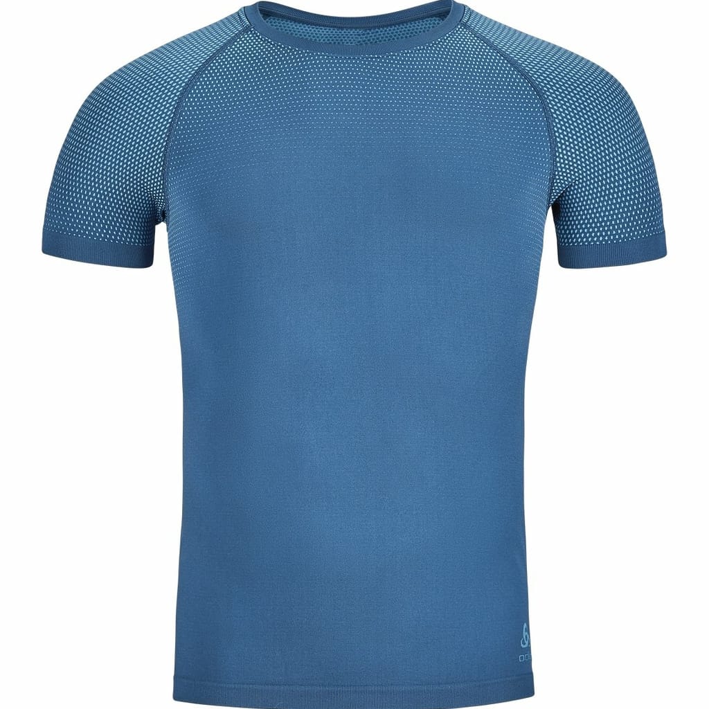 Odlo Bleu T-Shirt Manches Courtes Performance Light E Man Blue