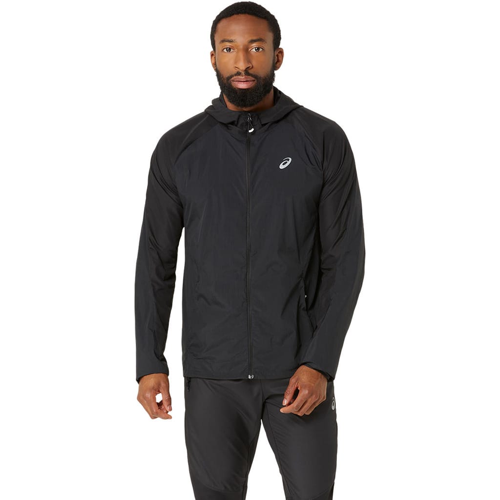 Asics Uomo Noir Road Packable Jacket Nero - Immagine 1