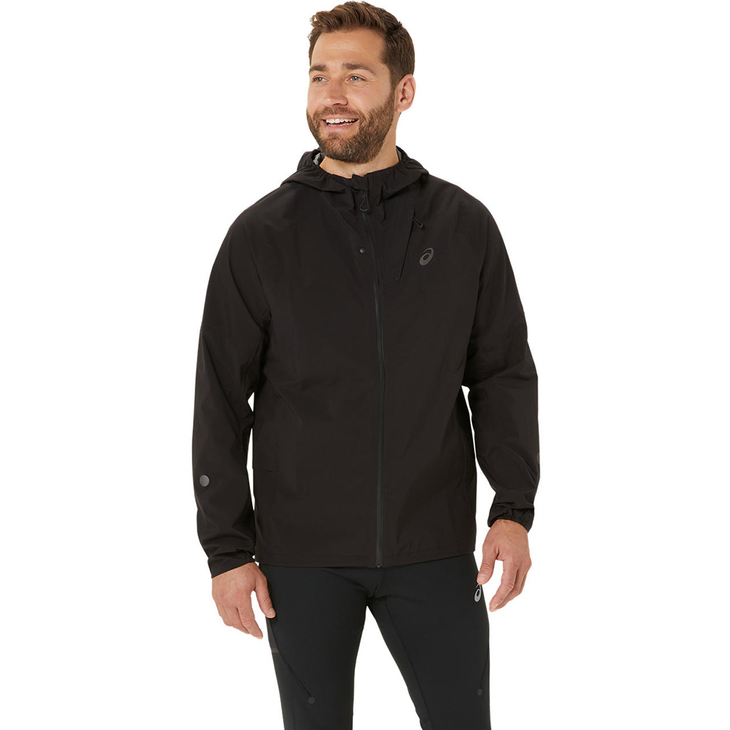 Asics Noir Metarun Waterproof Jacket Man Black
