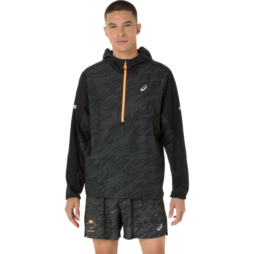 Asics Noir Fujitrail Packable Windbreaker Man Black