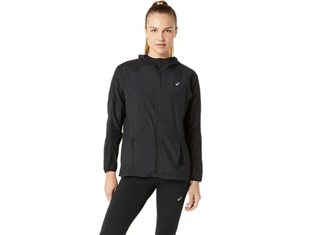 Asics Noir Road Packable Jacket Donne Nero