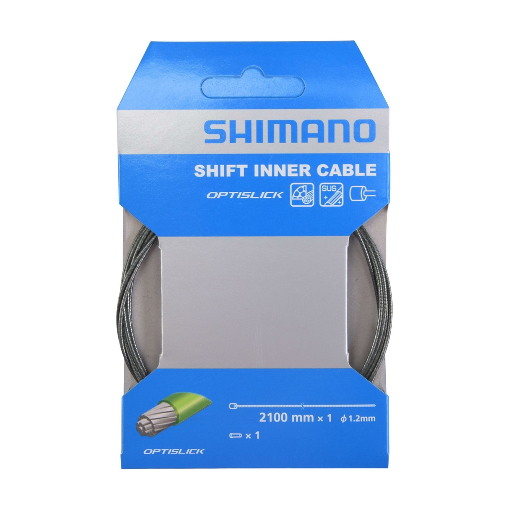 Shimano Optislick OT-SP41 Schaltzug Set Road 2x2100/1700mm Y60198010 sw - Image 3