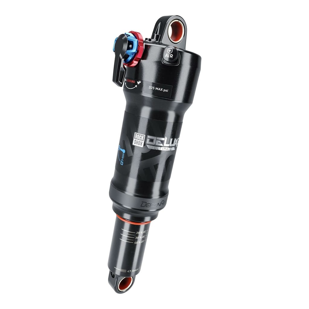 Rockshox Noir Amortisseur Deluxe Ultimate Rct 165X37.5 Mm Debonair Mreb/M Black