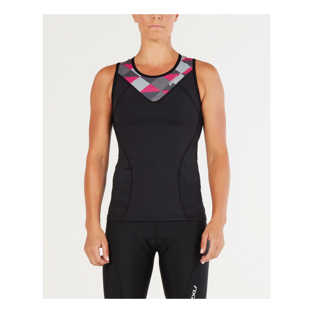 2Xu Women's Noir Active Tri Singlet Black