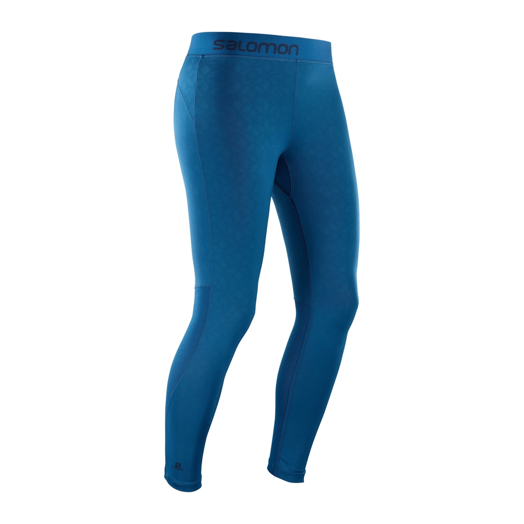 Salomon Women's Bleu Elevate Aero 7/8 Tight Blue