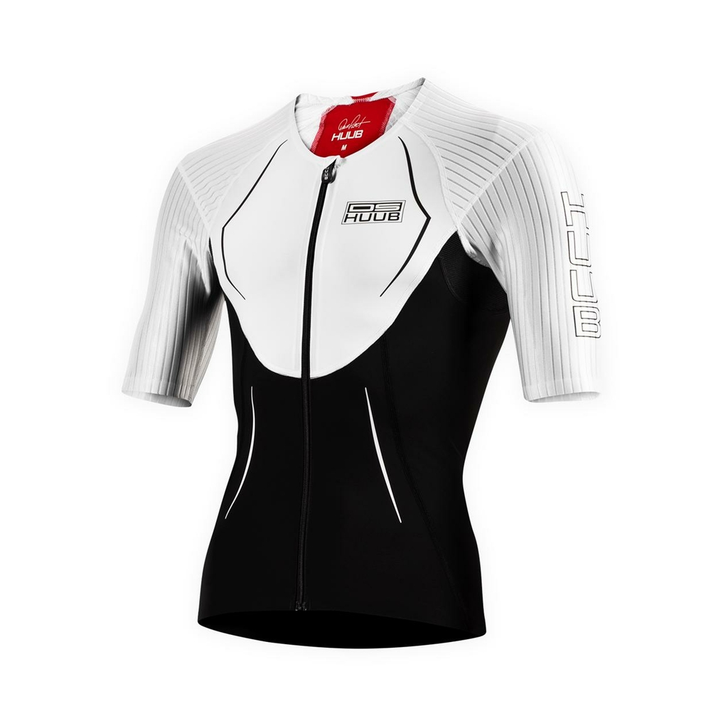 Huub Blanc Dave Scott Long Course Top - Half Zip Man White