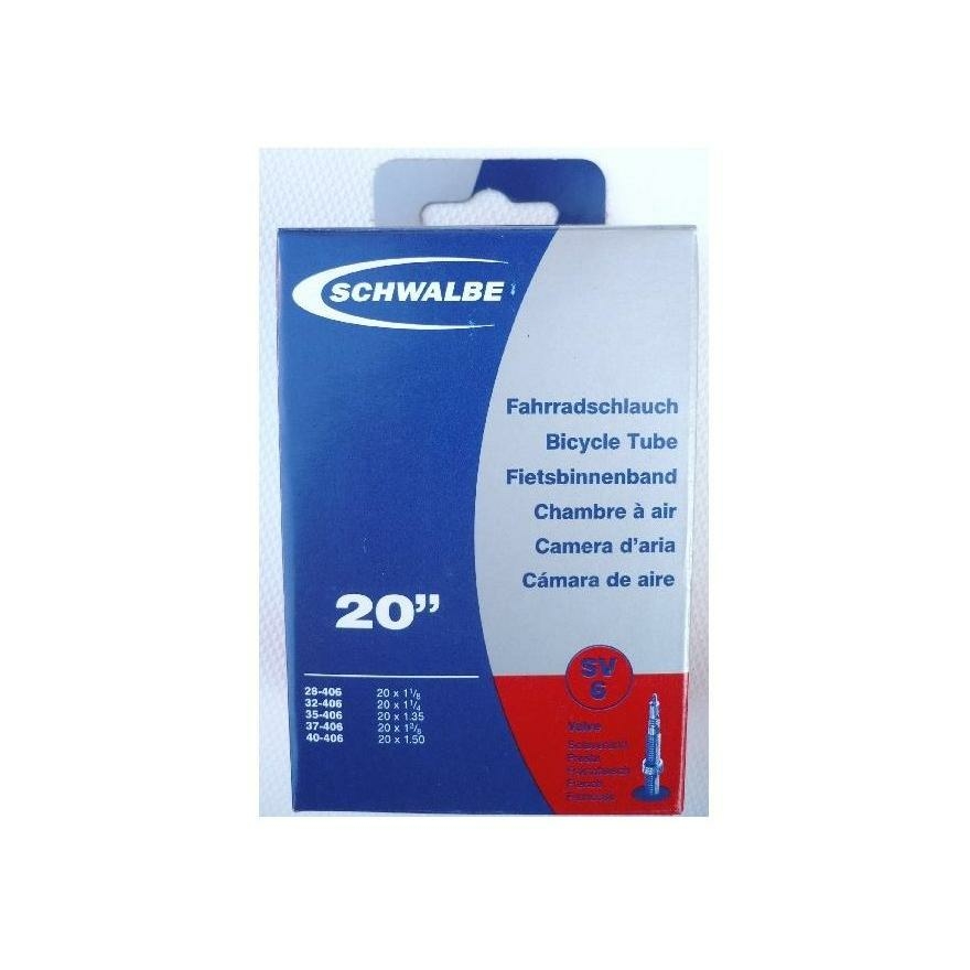 Schwalbe Noir Chambre Ã Air 20Â (28-40) Presta 40Mm Black