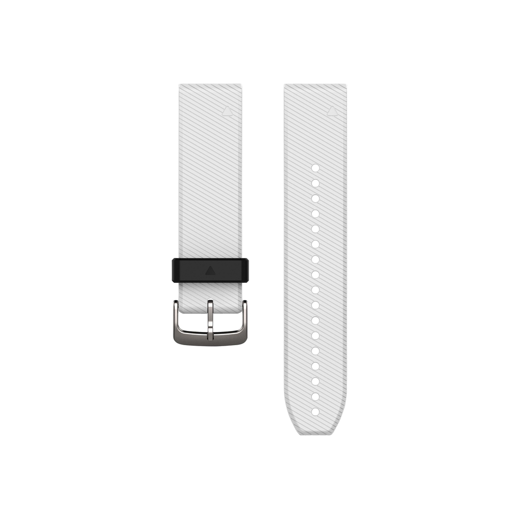 Garmin Bracelet Silicone blanc QuickFit 22mm Fénix 5 / 5 Plus Blanc