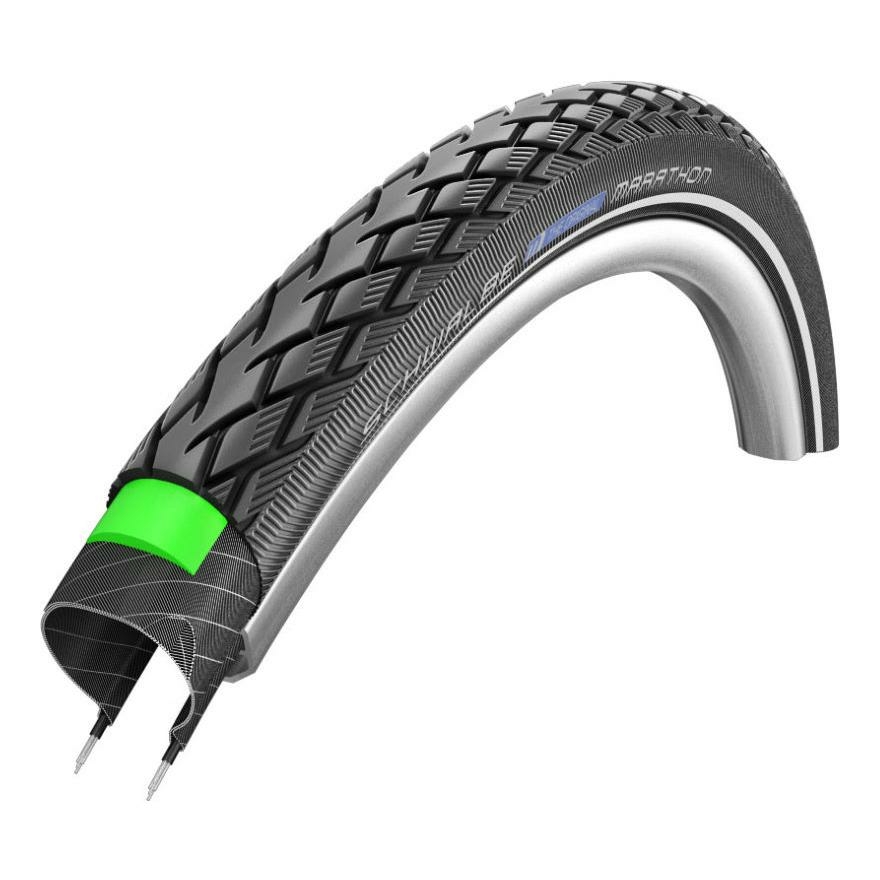 Schwalbe Noir Pneu Marathon 26ÂX1.25 Greenguard Reflex E25 Black