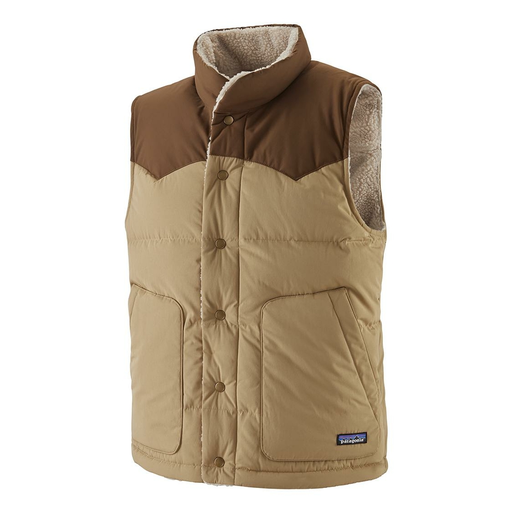 Patagonia reversible bivy down vest: men's sleeveless jacket
