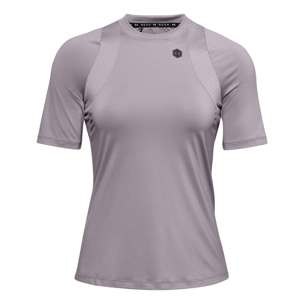 Under Armour Women's Mauve Rush Short Sleeves