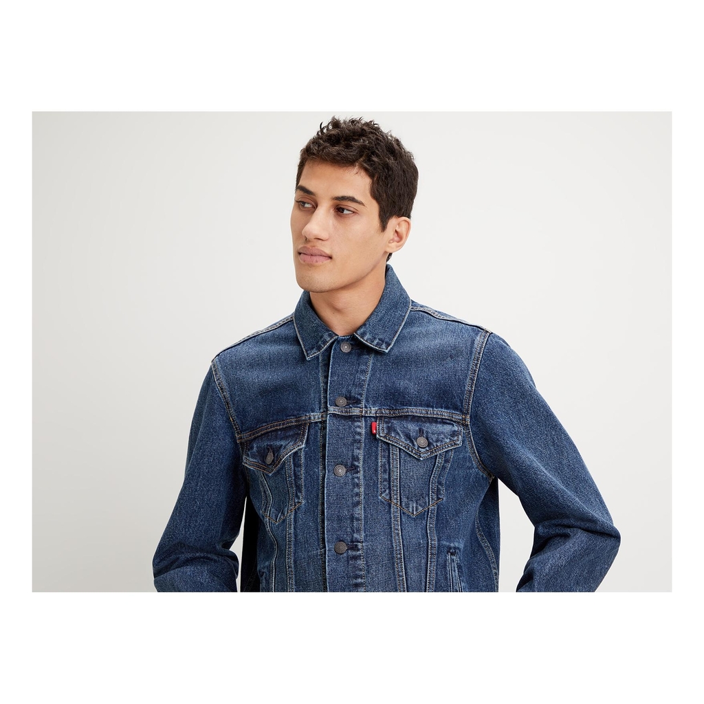 Levi's Commuter Bleu Denim Vintage Fit Trucker Man Denim Blue