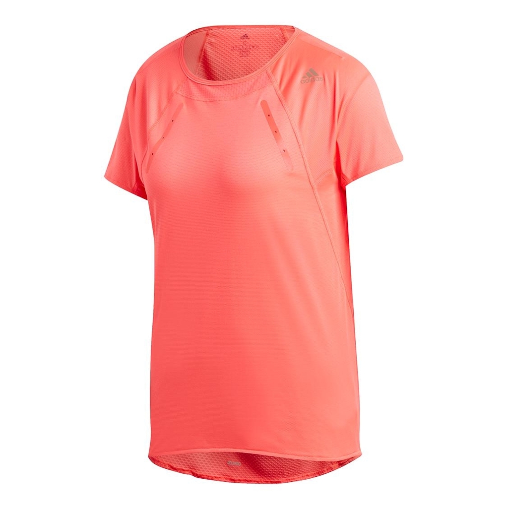 Adidas Women's Saumon Heat Ready T-Shirt Salmon