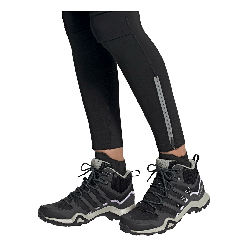 Adidas terrex swift r2 mid gore tex black and light gray trekking shoes women s model