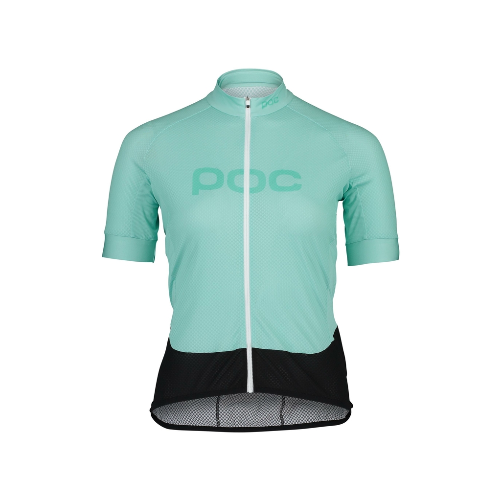Poc Women's Vert D'eau W Essential Road Logo Jersey Lt Fluorite Green Water Green