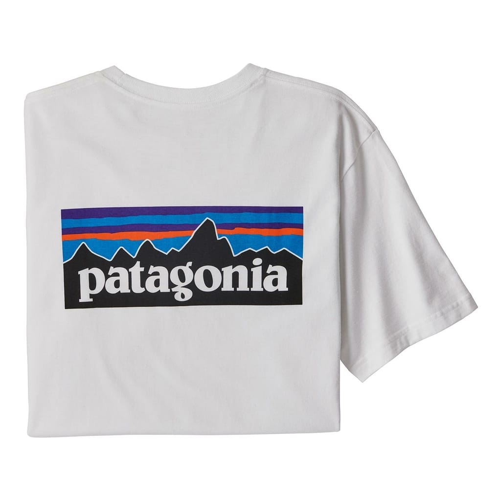 Patagonia Blanc P-6 Logo Responsibili-Tee Man White