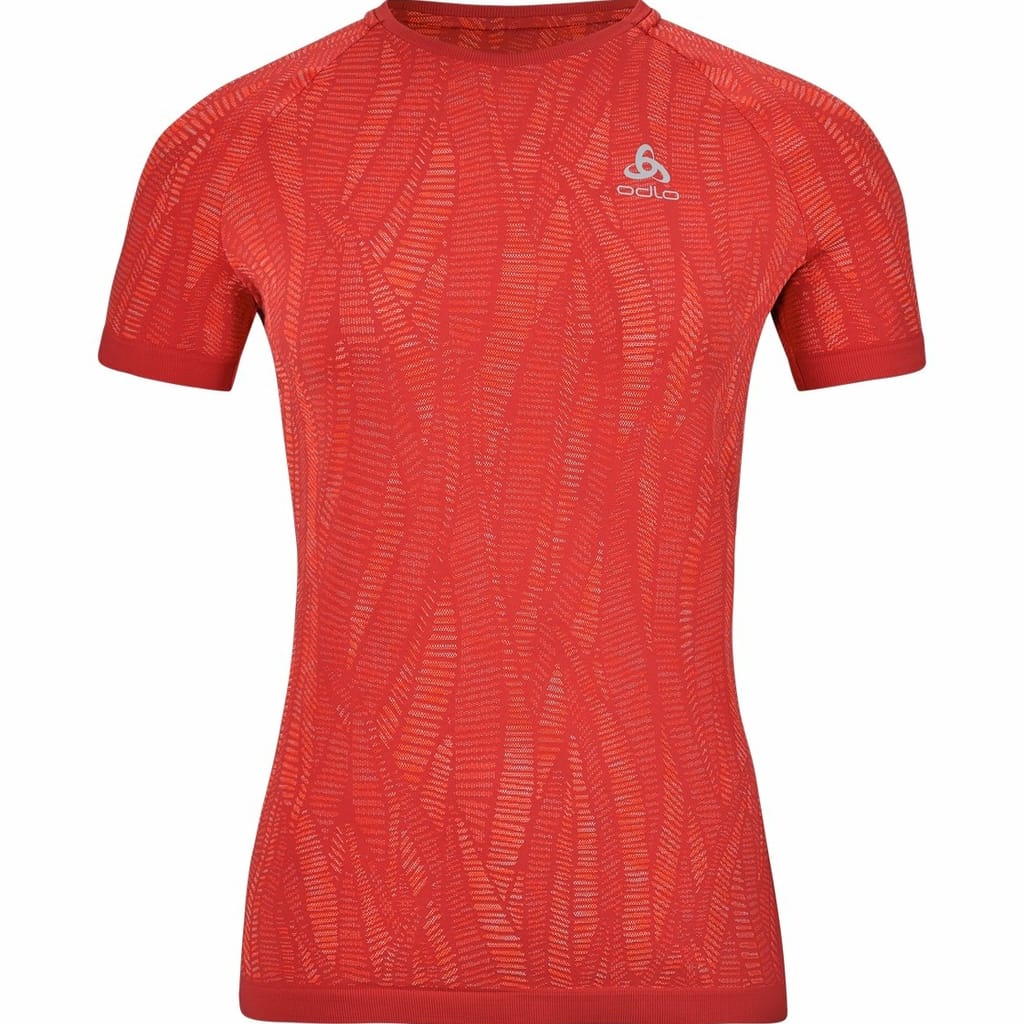 Odlo Women's Rouge T-Shirt Manches Courtes Zeroweight Ceramic Red