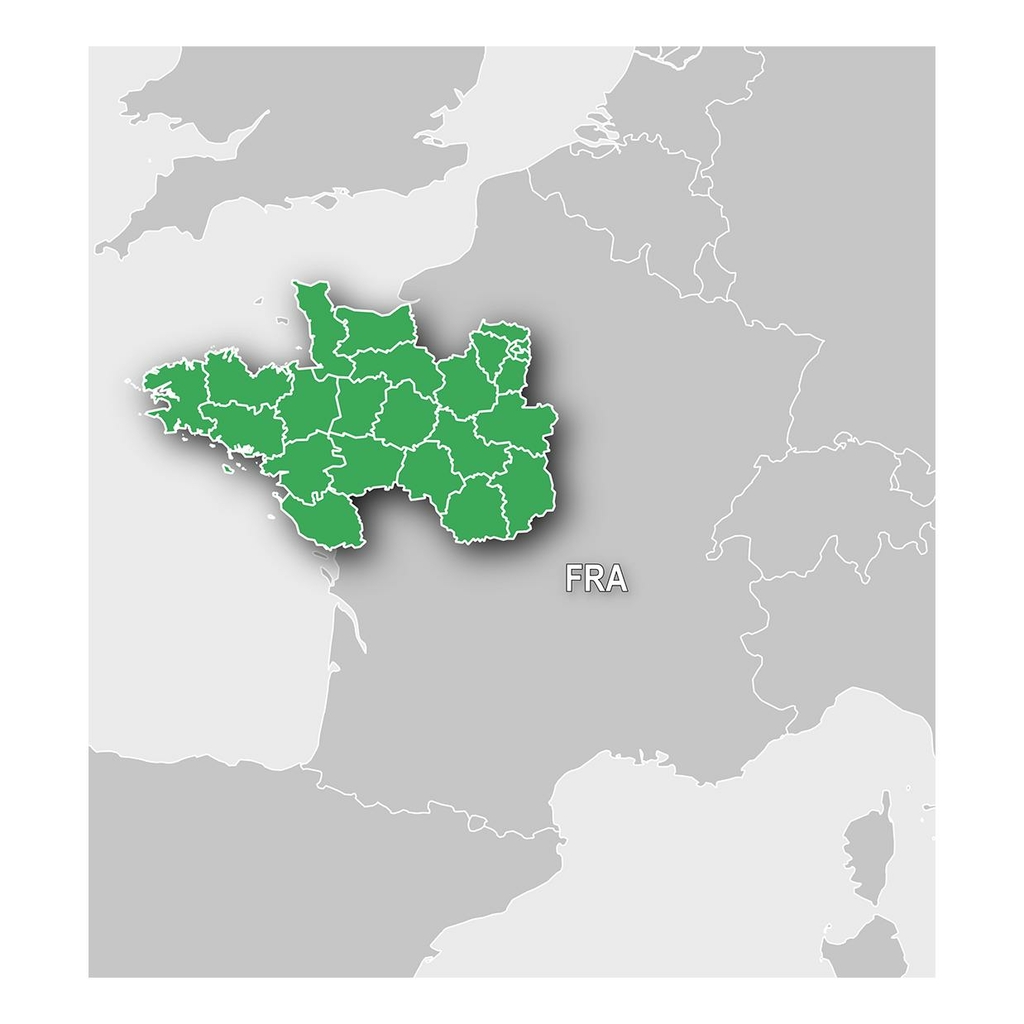 Garmin Vert Topo France Nord Ouest V6 Green