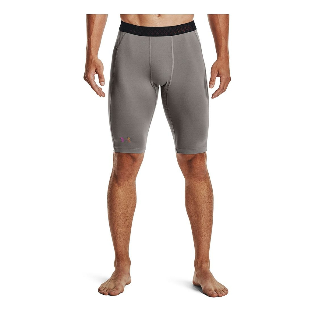 Under Armour Gris Clair Heatgear Rush 2.0 Long Shorts Man Light Gray