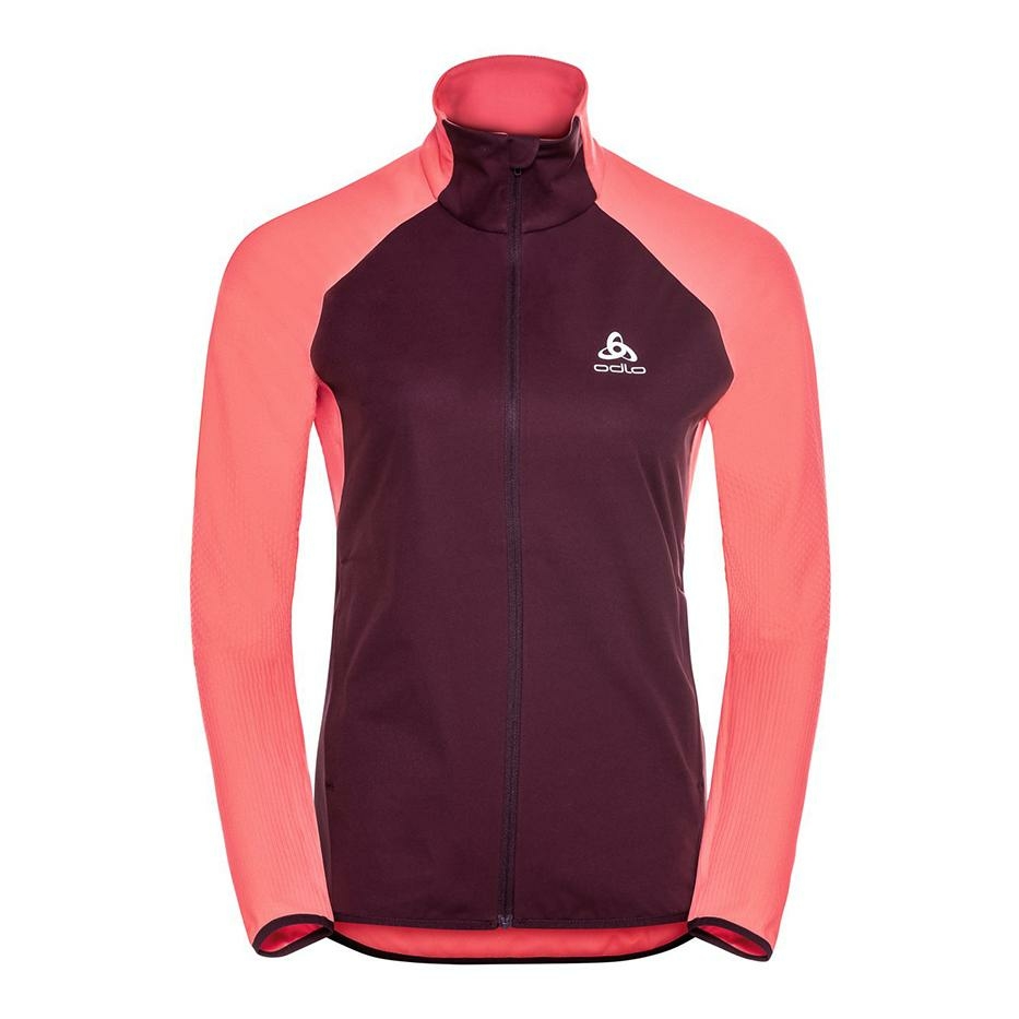 Odlo Women's Rose Zeroweight Warm Hybrid Jacket Pink
