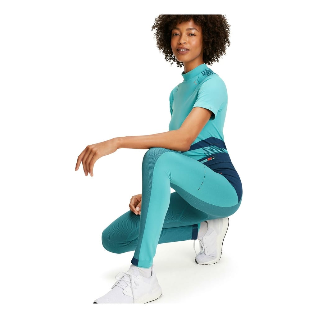 Falke Women's Bleu Ciel Running Long Tights Sky Blue
