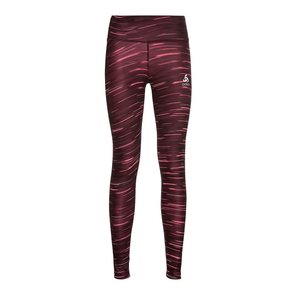 Odlo Women's Noir Zeroweight Print Reflective Tights Black